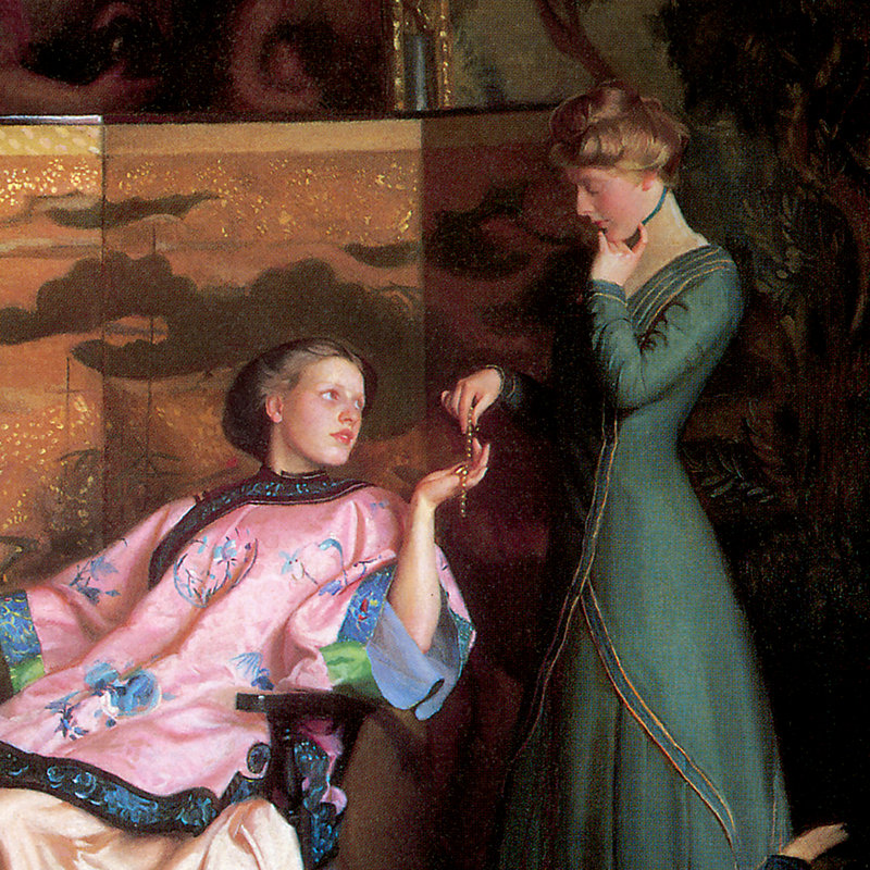 «The New Collier, 1910» par William McGregor Paxton, reproduction d'art encadrée, H 27,25 po x l 23,25 po x P 1,875 po