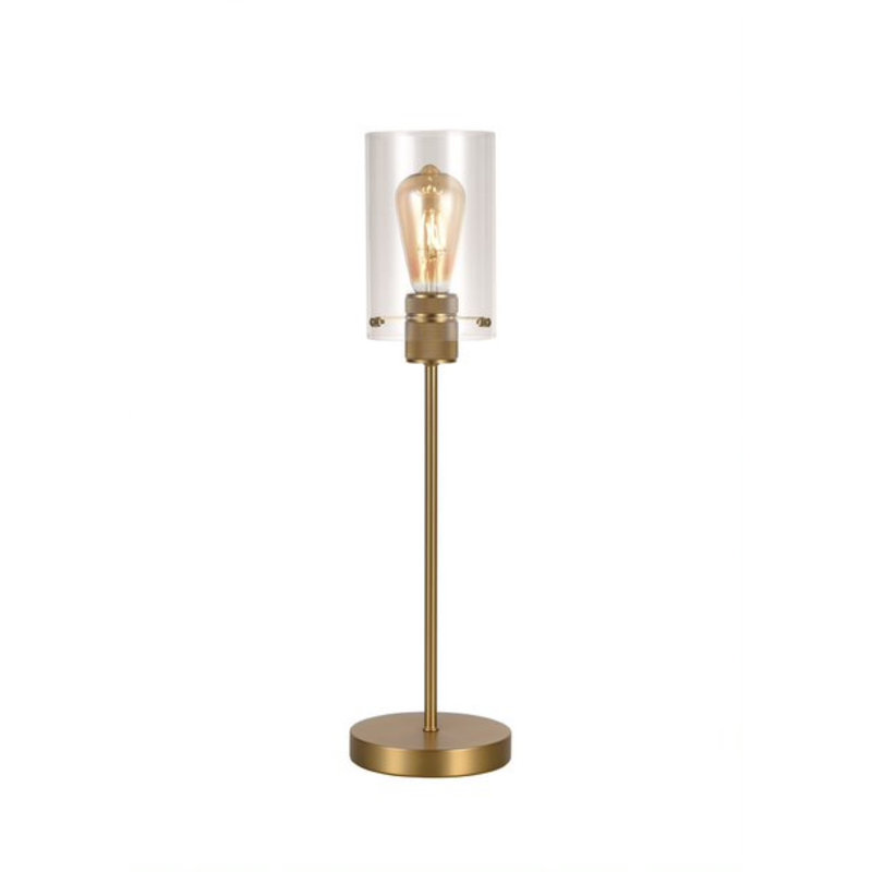 Genebern Metal Table Lamp, Brass