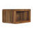 Soba Wall-Mounted Bedside, Open Storage, Brown