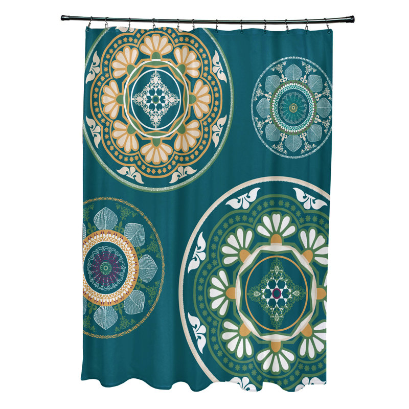 Rideau de douche Harrel, Bleu sarcelle