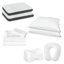 Ensemble de literie de qualité supérieure Restonic Comfort Care Hybrid Restful Nights Euro, très grand + 12 pièces, très grand-1458146017