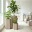 Pot à fleurs Hexagon Colonne SM - Brun cendré-854510631