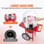 Machine à barbe à papa électrique avec chariot, machine à barbe à papa 1000W avec couvercle, cuve en acier inoxydable, cuillère à sucre et tiroir, parfaite pour la maison, l'anniversaire des enfants, une fête de famille, rouge-106479908