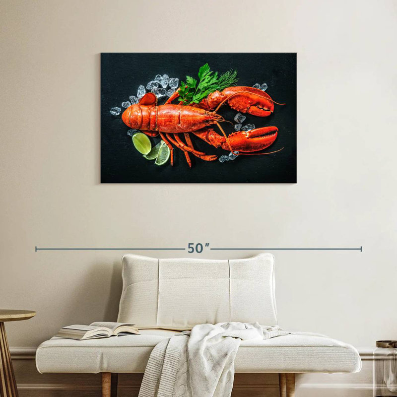 Homard rouge Yarlin, H 24 po x l 36 po