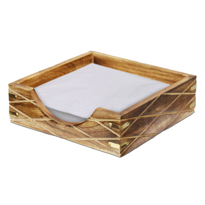 Porte-serviette de table en bois