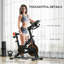 HOMCOM Upright Exercise Bike 8kg Flywheel Adjustable Resistance Black