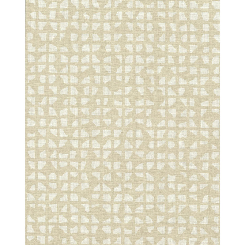 Rouleau de papier peint l 27 pi x l 27 po circuit imprimé, Beige
