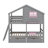 Functional Twin-Over-Twin Bunk Bed With Two Built-In Drawers-752610856