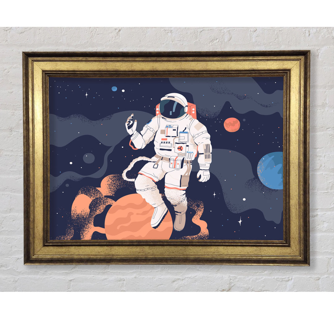 Space Man Of The Universe - Einzelner Bilderrahmen Kunstdrucke