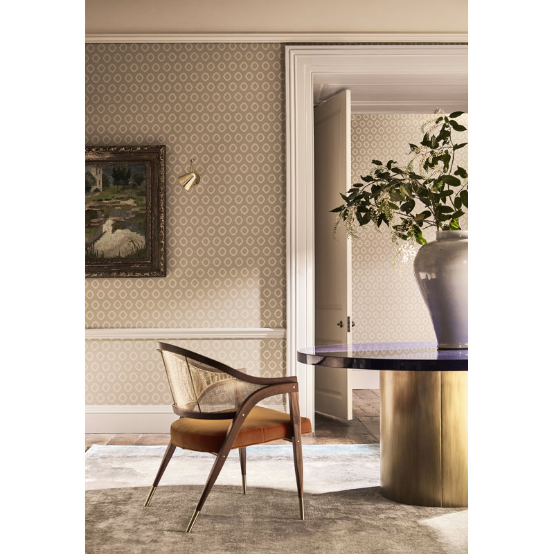 Tallulah Plain Wallpaper, Storm Gray