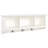 Brennan Entryway Wall Shelf With Coat Rack Hooks, Veneer Construction, Full-Length Storage Shelf, And Three Large Cubbies