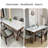 Nu-brown Rectangular Sintered Stone tabletop Dining Table-1101837778