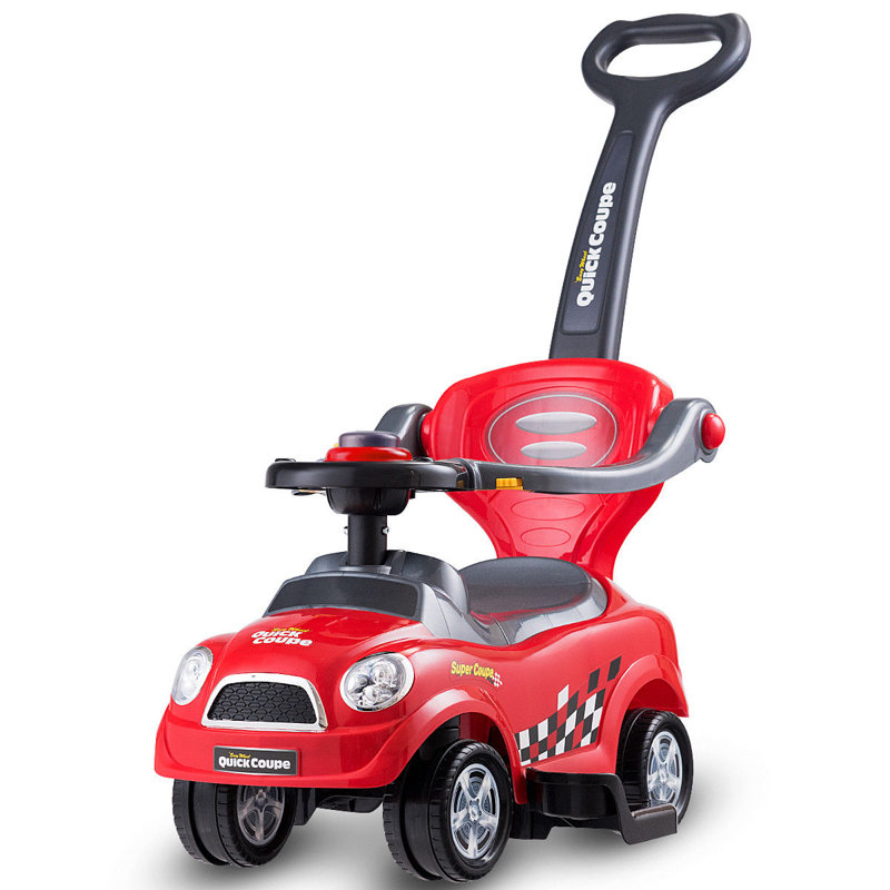 Valletta Freeport Park Push/Pull Ride On Toy, Red