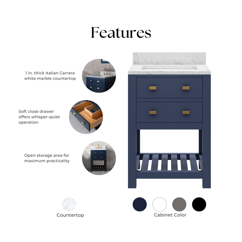 Madalyn 24'' W Single Vanity, No