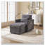 Chaise longue en chenille avec rangement-1153513383