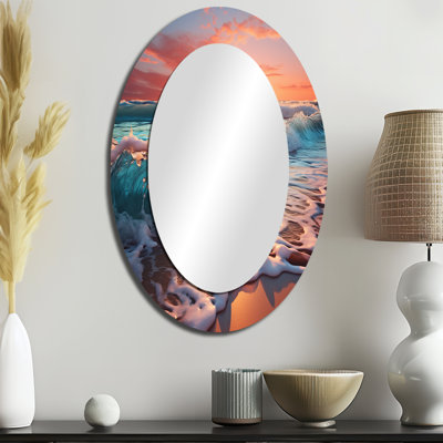 Miroir mural Sunset Horizon IV - Coastal