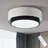 Jabran 1 - Light 15.74" White Round LED Dimmable Flush Mount with Remote
