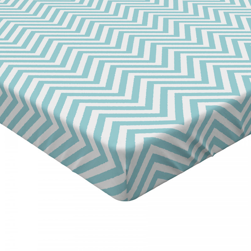 Microfiber Chevron Fitted Sheet, Queen Fitted Sheet