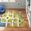 Tapis vert / ivoire Gaven-240193795