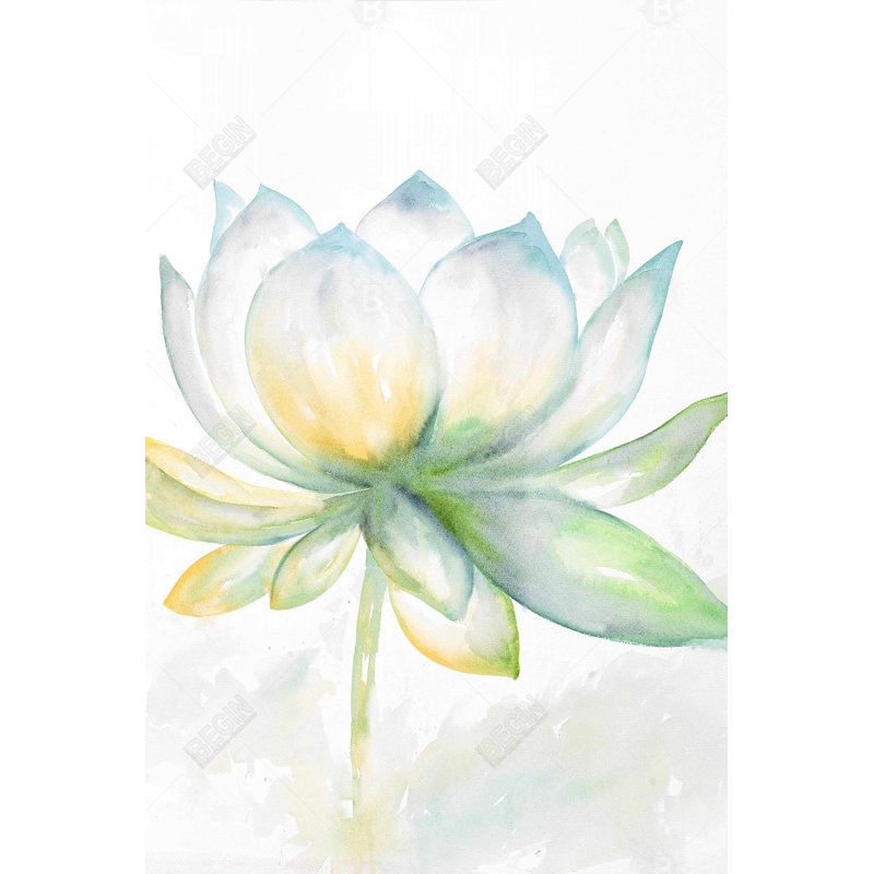 Décoration de toile de lotus fleur de lotus - Neo Mint
