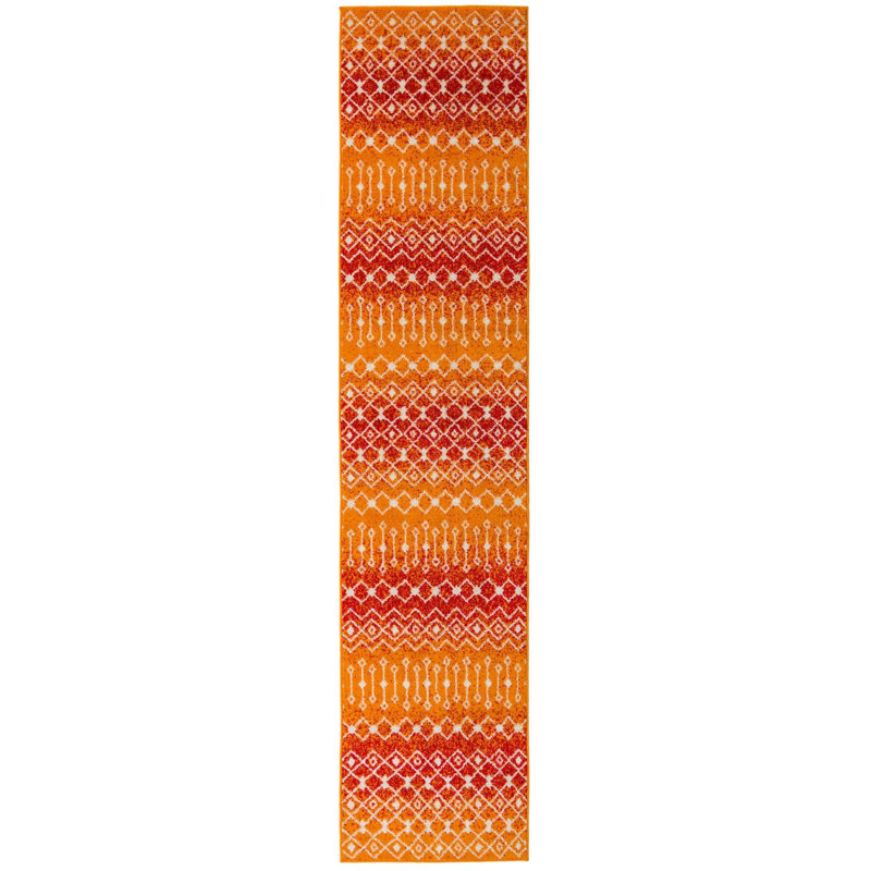 Abstract Indoor Rug, Runner 2'7" x 12'