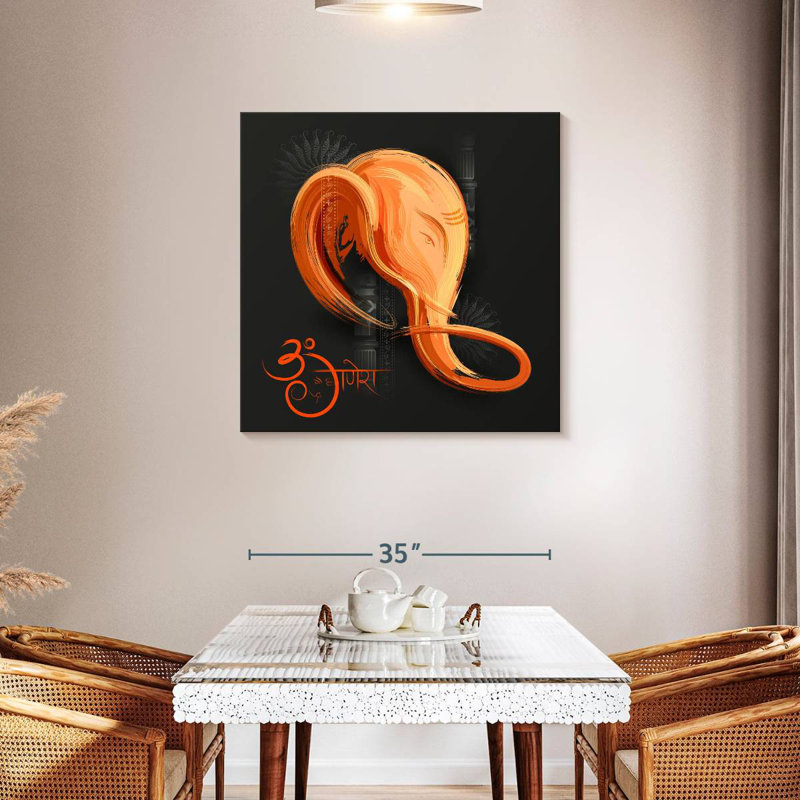 Adella Hindu God Lord Ganesh, 36" H x 36" W