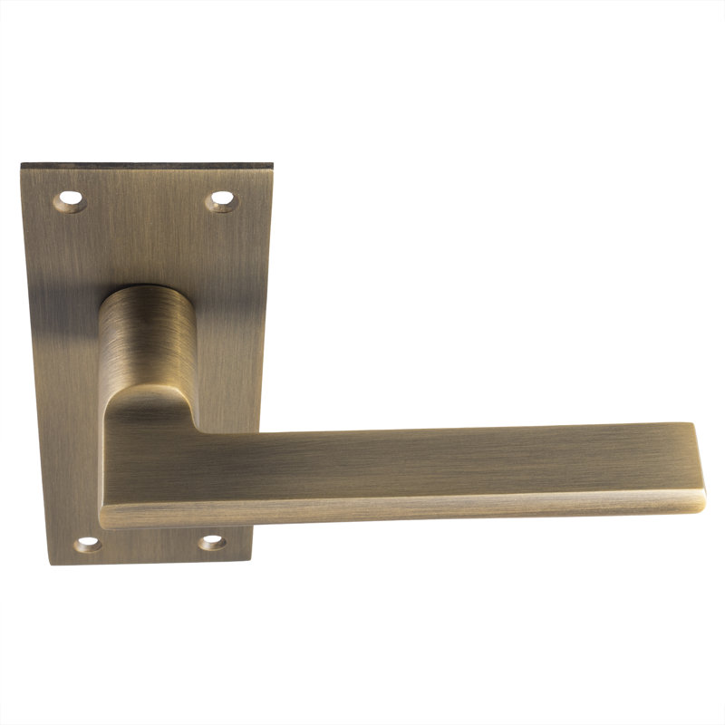 Maryanne Lock Door Handle, Antique Brass