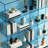 Transparent acrylic multi-layer display bookcase-870710494