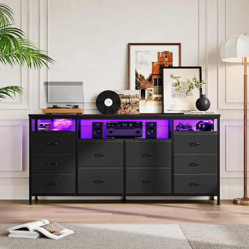 TV Stand For Tvs Up To 75", Black