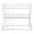 Metal Triple Bunk Bed Frame With Long And Short Ladder,Full XL Over Twin XL Over Queen Size Triple Bunk Bed-321540262