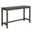 Ensemble de table de bar 4 pièces avec prise de courant, ensemble de table de bar avec chaises, table de bar avec tabourets, table de canapé derrière avec 3 tabourets rembourrés, pour le salon, la salle à manger, 