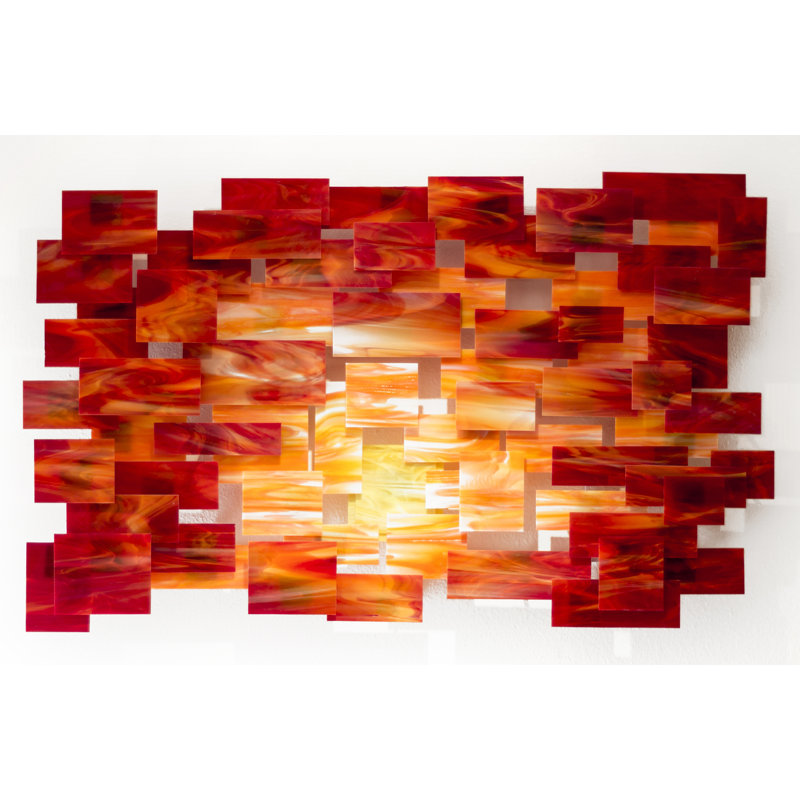 Décoration murale coucher de soleil, H 29 po x l 47 po x P 4 po