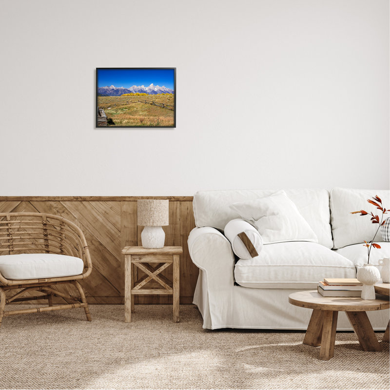 Vue panoramique sur la campagne, les pics, la clôture et la prairie par Daniel Sproul - photographie, L 20 po x H 20 po