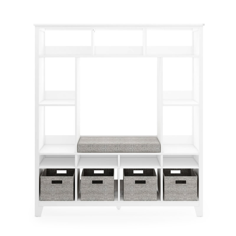 Martha Stewart Living & Learning Kids Storage Reading System 56.6" H X 50.8" W, Creamy White