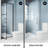 Astoria 32" W x 76" H Pivot Framed Shower Door with 5/16" Grid Clear Glass