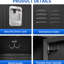 9 casiers en métal de H 72 po à 9 portes - Armoire de rangement pour divers environnements de bureau, de gymnase, de coffre-fort noir spacieux et de maison