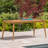 Outdoor Acacia Wood Frame Patio Dining Table