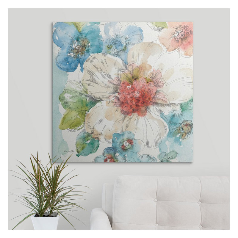 « iii » par lisa audit, reproduction d’art Summer Bloom, H 30 po x l 30 po x P 1,5 po, Toile