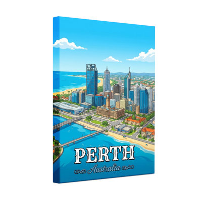 Scenic &Cityscapes Perth City Skyline Beach River Buildings Australia