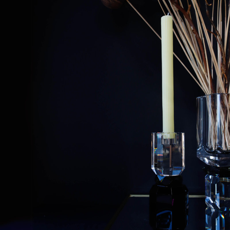 7.2'' H Crystal Candlestick