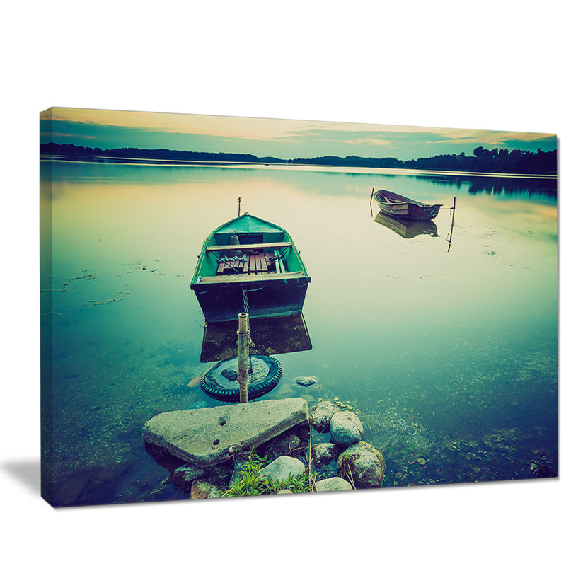 « bateau », reproduction de photo, H 20 po x l 20 po x P 1 po, H 36 po x l 46 po x P 1,5 po