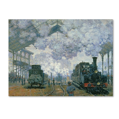 " Gare Saint-Lazare Arrival of a Train " by Claude Monet Print