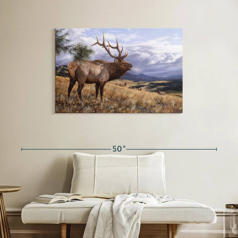 Big Sky Bugler, 26" H x 39" W