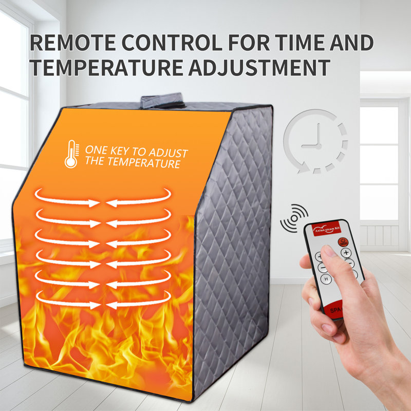 Ancel 1 - Person Portable Traditional Steam Sauna with Remote Control