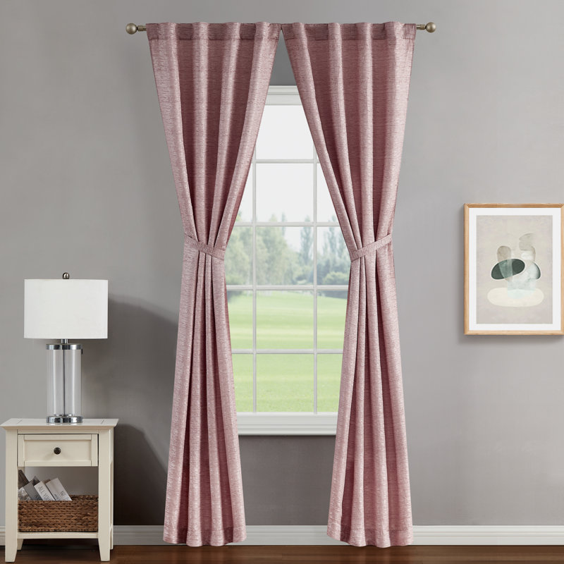 Semi Sheer Curtain, 38" W x 108" L, White