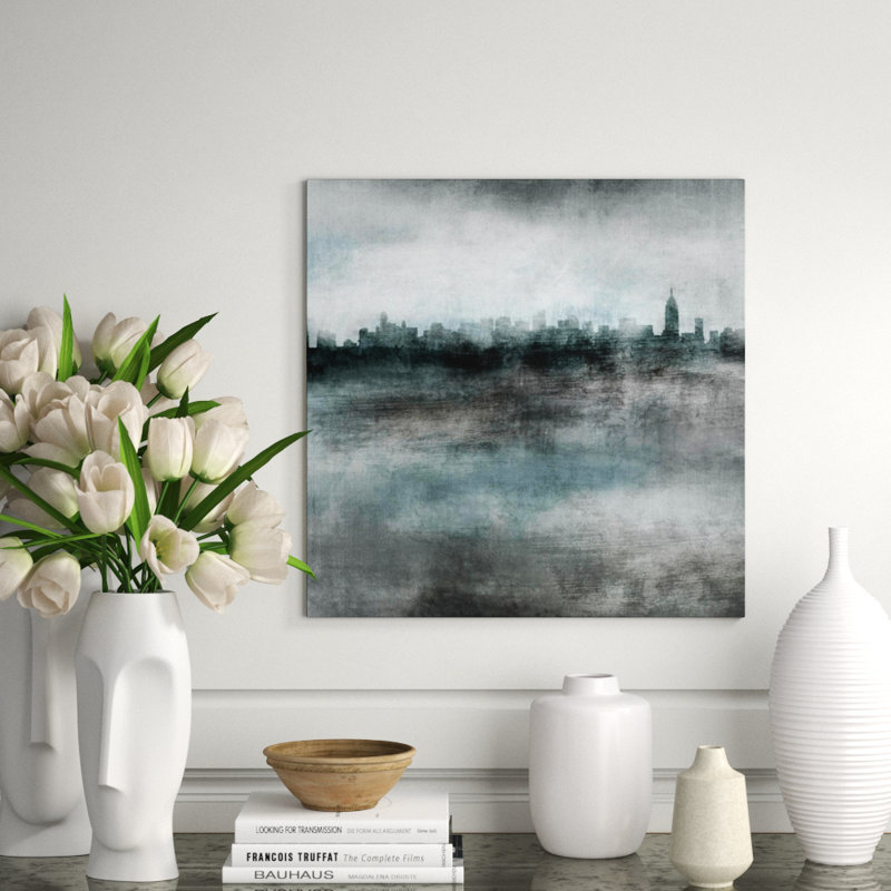 Misty Manhattan Print by Sofia Fox, Knife Gel, 24" H x 24" W