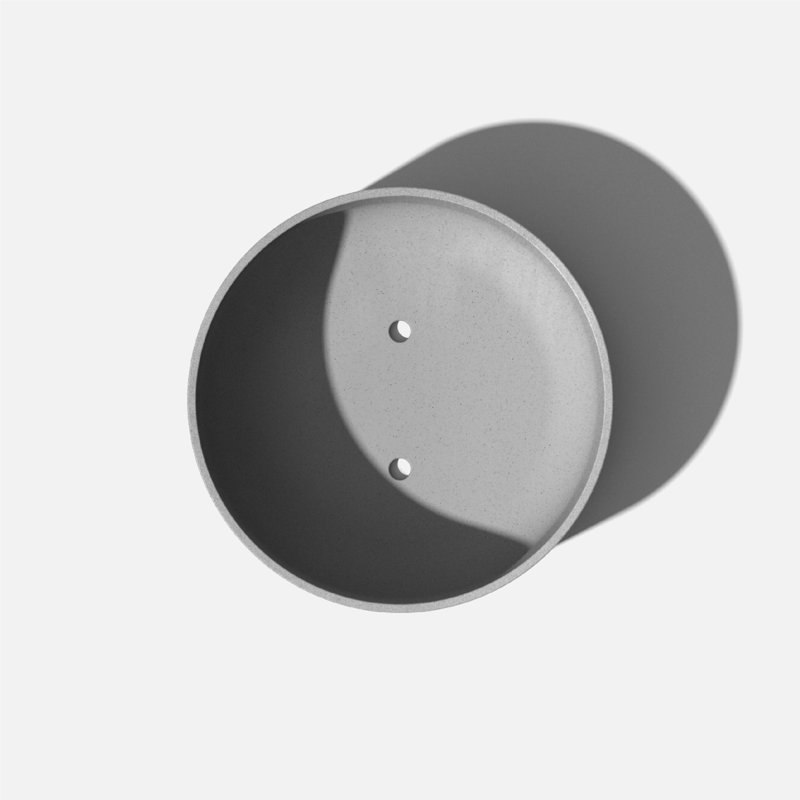 Mason Series Kona Bowl Planter, Gray, 2