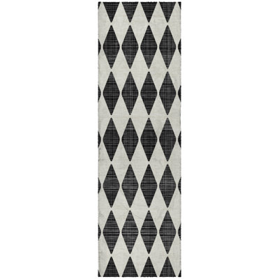Premium Machine Washable Dream Shag ADS578 Diamonds Rug