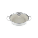 Le Creuset Enameled Cast Iron Signature Round Braiser With Glass Lid, 2.25 Qt., Olive