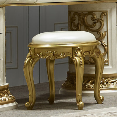 Tabouret sculpté à la main de style luxueux MOBILYA